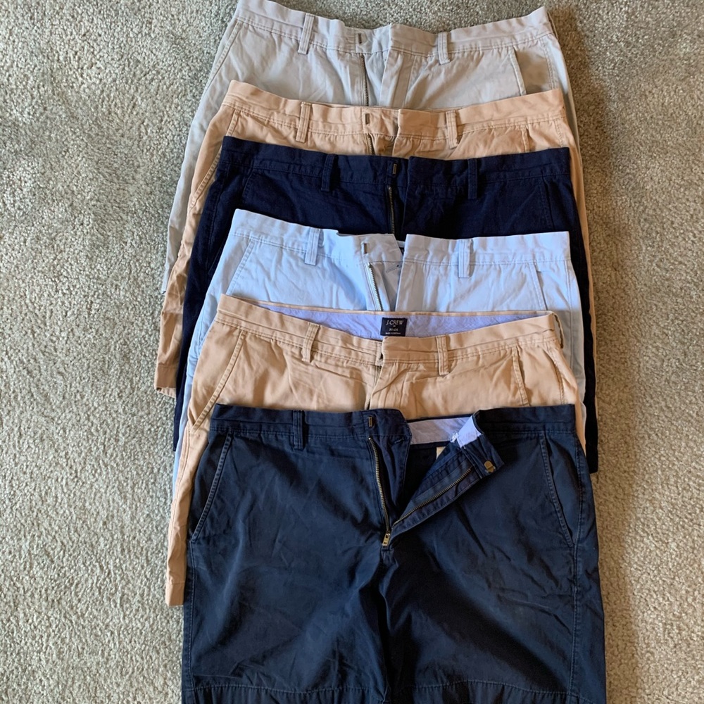 J. Crew Men’s 7” Reade Shorts in Various Colors